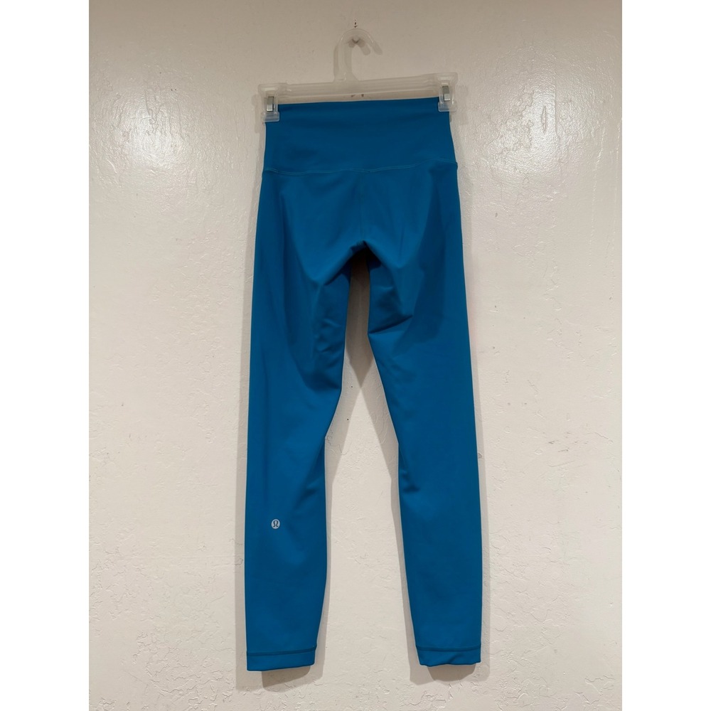 Lululemon Wunder Train High-Rise Tight 25 Teal Blue LW5CR7S Size 4 - Picture 3 of 5